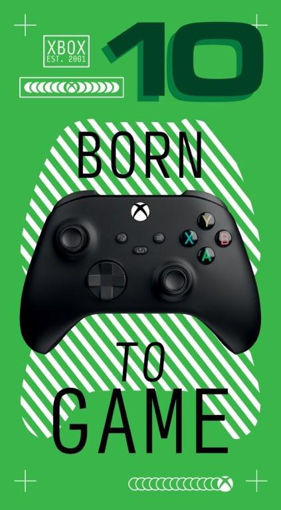 Picture of BORN TO GAME 10TH BIRTHDAY CARD